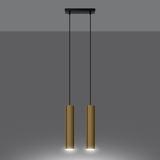Sollux Lampa Wisząca LAGOS 2 złoty połysk SL.1241