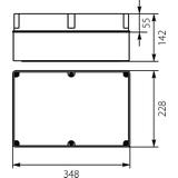 OH-5A.1 obudowa hermetyczna IP65 348x228x142 mm 29.51 OPATÓWEK