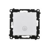Simon 55 Łącznik pojedynczy jednobiegunowy z podświetleniem LED szybkozłączka Aluminium mat TW1L.01/143 KONTAKT