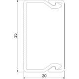 WDK 20035, KANAŁ ŚCIENNY I SUFITOWY 20X35X2000
