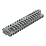 MCS-MIDI Classic gniazdo kątowe 16-bieg. szare raster 5 mm /25szt./ WAGO