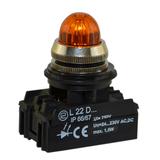 Lampka L22GD 24V-230V W3 żółta