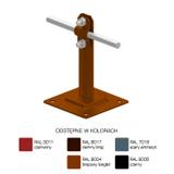 AN-11G/LA/-N Uchwyt na płytce stalowej H=12cm Z-śruba/LA/