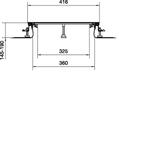 tehalit.BK Kanał współpoziomy boczna folia ochronna BKF 400x(145-190)mm stal BKF400145 HAGER