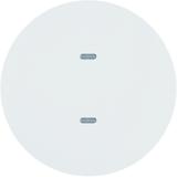 BERKER KNX e/s R.x/Serie 1930 Przycisk pojedynczy z diodami LED RGB i czujnikiem temperatury biały poł. 80161869 HAGER