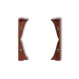 ICON Ramka pośrednia do gniazd podwójnych terakota