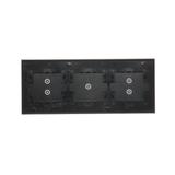 Simon 54 Touch Panel dotykowy S54 Touch 3 moduły 2 pola dotykowe pionowe +1 pole dotykowe + 2 pola dotykowe pionowe zastygła lawa DSTR3313/73 KONTAKT