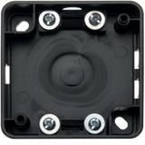 Integro Puszka natynkowa 1-krotna płaska, czarny, połysk