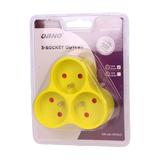 Rozgałęźnik 3x2P+Z limonkowy OR-AE-13134/L ORNO