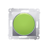 Simon 54 Sygnalizator świetlny LED – światło zielone 230V srebrny mat