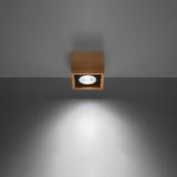 Sollux Plafon QUATRO 1 naturalne drewno SL.0915