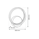 Milagro kinkiet LED Vertigo 12W 840lm 4000K ML174