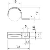604, OBEJMY MOCUJĄCE 19MM