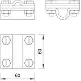 252 8-10x16 V4A, Zacisk krzyżowy