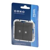 Łącznik roletowy podtynkowy Pearl, 10A, 250V, WP-10P, czarny