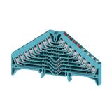 PRV 8 BL 35X7.5 RT/WS Zacisk rozdzielacza krosowego, PUSH IN, 1.5, 250, 8 A, liczba przyłączeń: 32, TS 35 x 7.5, niebieski, kolor elementów uruchamiających: czerwono-biały /20szt 1267840000 WEIDMÜLLER