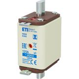Wkładka topikowa NH zwłoczna KOMBI Zaczepy izolowane NH00 I gG 125A 400V 004192115 ETI