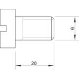 ŚRUBY Z ŁBEM CYLIN.M6X20MM OC.G