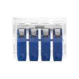 Złączka instalacyjna zaciskowa 4-przewodowa; na dowolny przewód 0,2-4mm2; IEC 450V/32A;Blister 4 szt