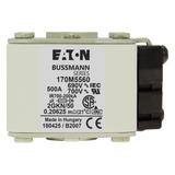 FUSE 500A 690V 2GKN/50 AR UC Wkładka szybka 500A AC 690V rozmiar 2 61x77x51 mm aR IEC UL, 170M5560 E