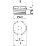 90, ZAŚLEPKI PG9 Z PRZEB.PRZEP.