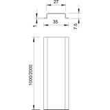 2069 S, SZYNA KOŁPAKOWA PEŁNA DŁ.1M.