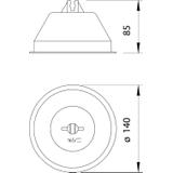 165/KR, POJEMNIK DACH.UCHWYTU PRZEW.