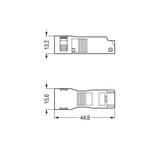 obudowa odciążająca naciąg biała