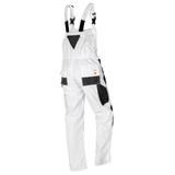 Spodnie robocze na szelkach, białe, HD, rozmiar L/52