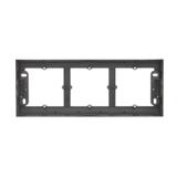 Simon 54 Premium Puszka natynkowa 3-krotna do ramek PREMIUM. Głębokość 35mm antracyt