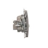 Simon Basic Gniazdo antenowe R-TV-SAT końcowe 1x wejście: 5 MHz–24 GHz stal inox *Może być użyte jak