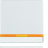 BERKER Q.1/Q.3/Q.7 Klawisz z 2 dołączonymi soczewkami i z polem opisowym do łącznika 1-klawiszowego