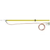 Drążek rozładowujący z elektrodą zawieszaną