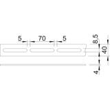 TAŚMA STAL.PERFOR.40X4 3M