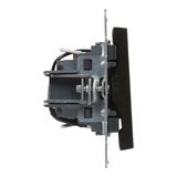 Suno Łącznik Schodowy Z Podświetleniem - 10 Ax - 250V - Zaciski Automatyczne Czarny 721416 LEGRAND