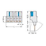 Gniazdo MCS‑MIDI Classic 2‑biegunowe jasnoszare raster 5mm 722‑132/005‑000 /100szt./ WAGO