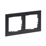Suno Ramka Podwójna 2-Krotna Ciemnoszary 721552 LEGRAND