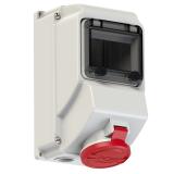 GNIAZDO Z MIEJSCEM NA WYŁĄCZNIK NA SZYNĘ DIN TH 35 16A 400V 3P+Z+N IP44 75153-6 PCE