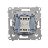 Simon 54 Łącznik schodowy z podświetleniem LED 10A 250V szybkozłączka biały DW6L.01/11 KONTAKT