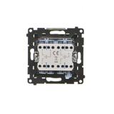 Simon 55 Przycisk zwierny poczwórny 10 AXm szybkozłączka Czarny mat