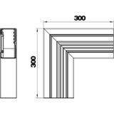 GA-SF70130EL, Naroże płaskie symetryczne