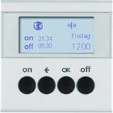 BERKER B.Kwadrat/B.7 KNX RF quicklink Łącznik czasowy do sterowników załączających i mechanizmów zasilających Berker.Net aluminium mat 85745283 HAGER