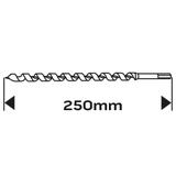 Wiertło do drewna spiralne, 8 x 250 mm