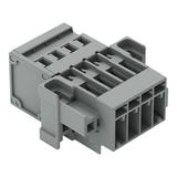 X-COM wtyk 4-biegunowy szary raster 5 mm /25szt./ WAGO