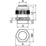 V-TEC VM32VS LGR, Dławik kablowy