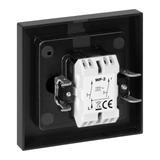 Łącznik podtynkowy świecznikowy Malta, 10A, 250V, WP-2M, czarny mat FMS-101/B ORNO