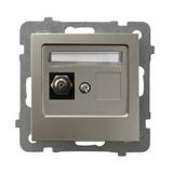 AS Gniazdo ekwipotencjalne pojedyncze - kolor satyna light