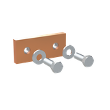 ZX1185 Łącznik Cu 40x10 1pol