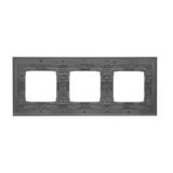 Simon 54 Nature Ramka 3-krotna Nature-Metal INOX YIN IP20/IP44* (*IP44-należy zastosować zestaw uszczelek DUN3) DRN3/78 KONTAKT