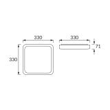 Plafoniera z czujnikiem ruchu SOLA LED D SLIM MVS 28W 4000K 03758 IDEUS